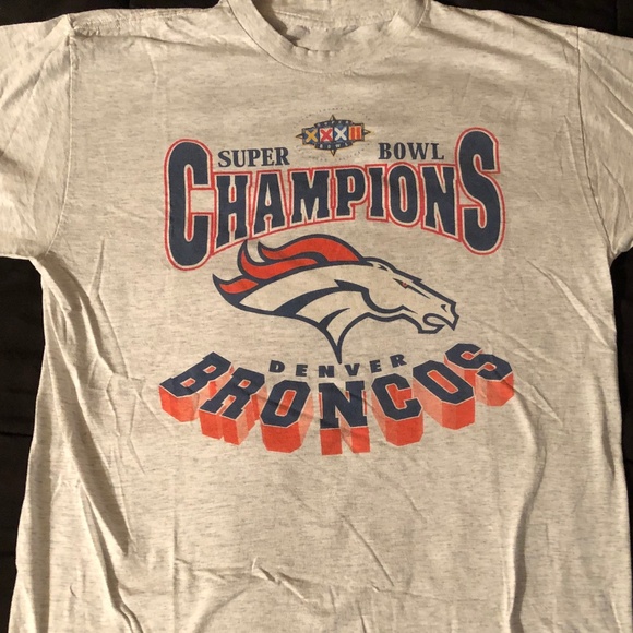 Vintage Denver Broncos Super Bowl XXXII Champions Shirt Single Stitch Size 2x - Picture 1 of 7